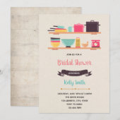 Invitation à la fête de douche de cuisine thème (Devant / Derrière)