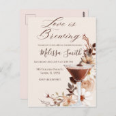 Invitation à la fête de douche de mariage : L'amou (Devant / Derrière)