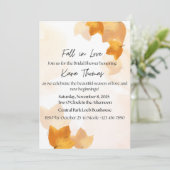 Invitation à la fête de douche de mariage Tombez a (Debout devant)