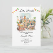 Invitation à la fête de douche de mariée Fiesta (Debout devant)