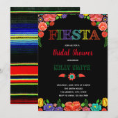 Invitation à la fête de douche de mariée fiesta (Devant / Derrière)