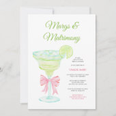 Invitation à la fête de douche de mariée Margs & M (Devant)