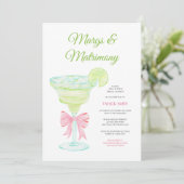 Invitation à la fête de douche de mariée Margs & M (Debout devant)
