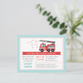 Invitation à la fête de douche pour bébé garçon Ca (Debout devant)
