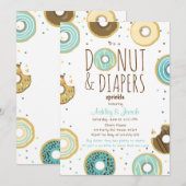 Invitation à la fête de douche pour bébé garçon Do (Devant / Derrière)