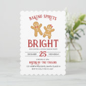 Invitation à la fête de fabrication de biscuits de (Debout devant)