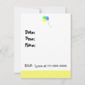 Invitation à la fête de fête (Dos)