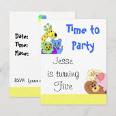 Invitation à la fête de fête (Devant / Derrière)