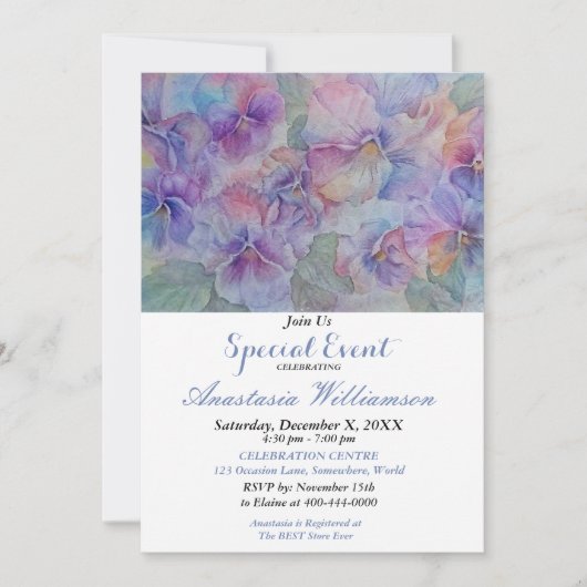 INVITATION À LA FÊTE DE FIANÇAILLES (Devant)