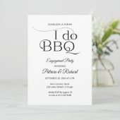 Invitation à la fête de fiançailles Chic I DO BBQ (Debout devant)