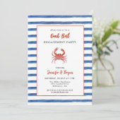 Invitation à la fête de fiançailles Crab Boil (Debout devant)