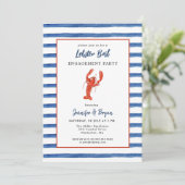 Invitation à la fête de fiançailles de homard (Debout devant)