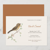 Invitation à la fête de fiançailles de Longclaw So (Devant / Derrière)