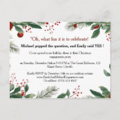 Invitation à la fête de fiançailles de Noël Rouge  (Devant)