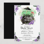 Invitation à la fête de fiançailles de sorcières H (Devant / Derrière)