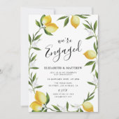 invitation à la fête de fiançailles du citron (Devant)