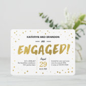 Invitation à la fête de fiançailles ou à la douche (Debout devant)