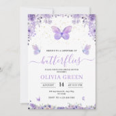 Invitation à la fête de fiançailles Papillons Fête (Devant)