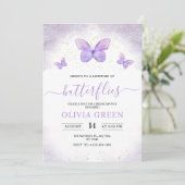 Invitation à la fête de fiançailles : Papillons po (Debout devant)