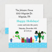 Invitation à la fête de fin d'année (Devant / Derrière)
