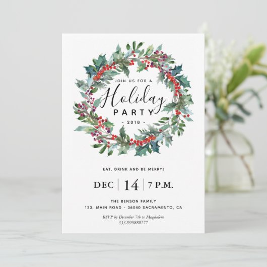 Invitation à la fête de fin d'année (Debout devant)