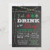 Invitation à la fête de fin d'année - Manger, boir (Devant)