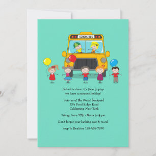 Invitation à la fête de fin d'année scolaire