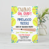 Invitation à la fête de fin de saison de softball (Debout devant)