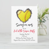 Invitation à la fête de fin de saison de softball (Debout devant)