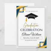 Invitation à la fête de fin d'études (Devant / Derrière)