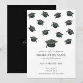 Invitation à la fête de fin d'études (Devant / Derrière)