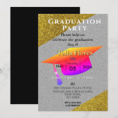 Invitation à la fête de fin d'études (Devant / Derrière)