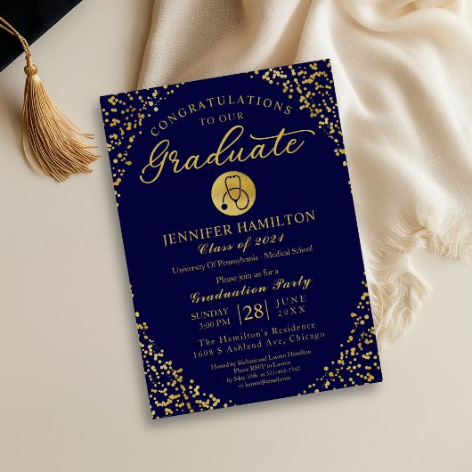 Invitation à la fête de fin d'études
