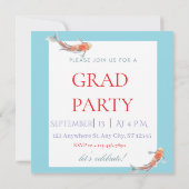 Invitation à la fête de fin d'études (Dos)