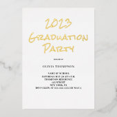 Invitation à la fête de fin d'études 2023 (Recto)