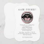 Invitation à la fête de fin d'études à l'école den (Devant / Derrière)