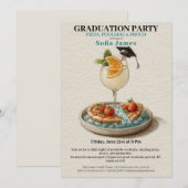 Invitation à la fête de fin d'études au cocktail d (Devant / Derrière)