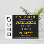 Invitation à la fête de fin d'études BRUH (Debout devant)