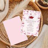 Invitation à la fête de fin d'études Coquette Bow