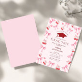 Invitation à la fête de fin d'études Coquette Bow