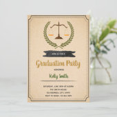 Invitation à la fête de fin d'études de droit (Debout devant)