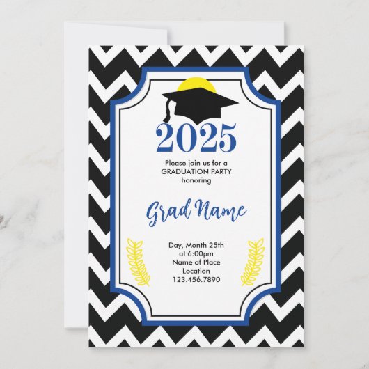 Invitation à la fête de fin d'études de la promoti (Devant)