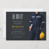 Invitation à la fête de fin d'études d'un ingénieu (Devant)