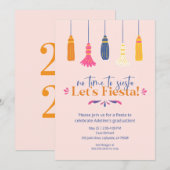 Invitation à la fête de fin d'études Fiesta (Devant / Derrière)