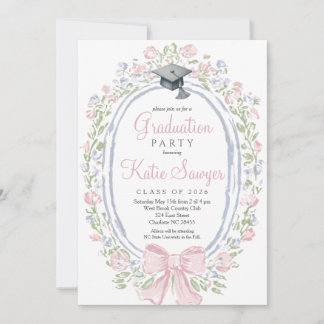 Invitation à la fête de fin d'études, Fleurs sauva