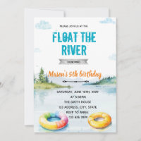 Invitation à la fête de flotteurs fluviaux