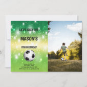 Invitation à la fête de foot brillante (Devant)