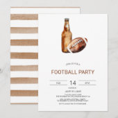 Invitation à la fête de football, L'invitation au  (Devant / Derrière)