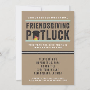 Invitation à la fête de Friendsgiving