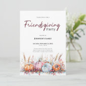 Invitation à la fête de Friendsgiving (Debout devant)